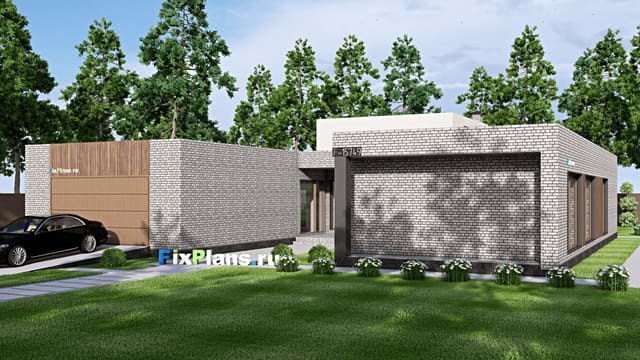 Одноэтажный дом F-15749